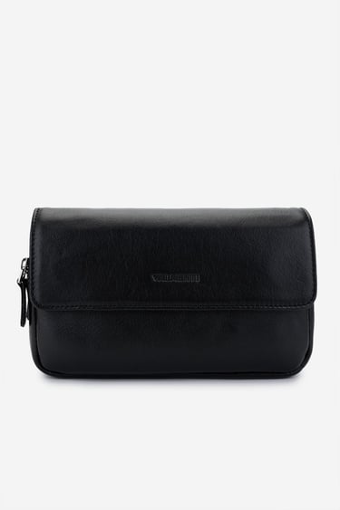  Valmenti Erkek Hakiki Deri Siyah Deri El Çantası