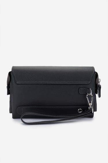  Valmenti Erkek Antrasit Hakiki Deri El Çantası