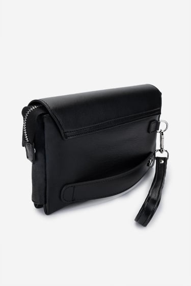  Valmenti Erkek Hakiki Deri Siyah Deri El Çantası