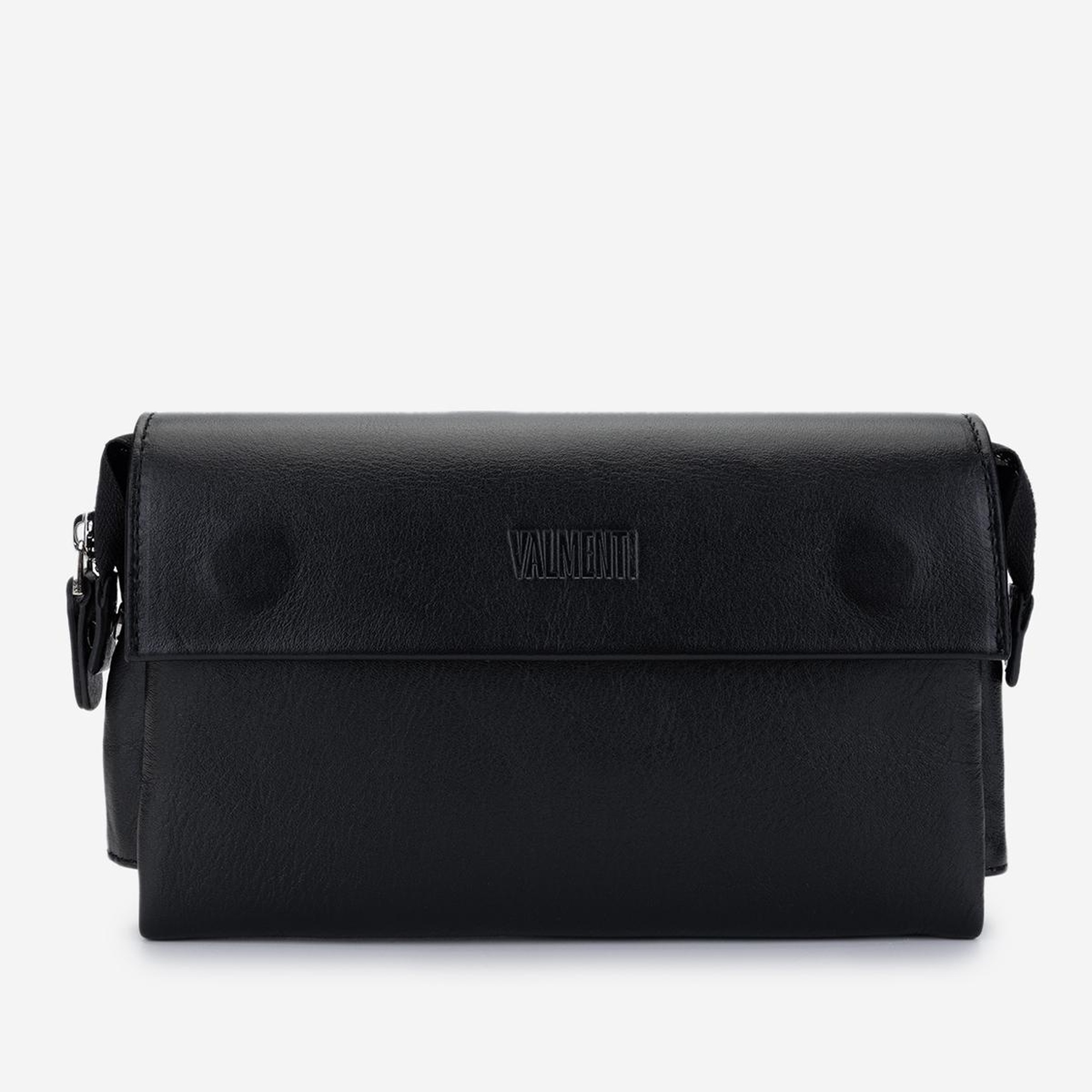Valmenti Erkek Hakiki Deri Siyah Deri El Çantası