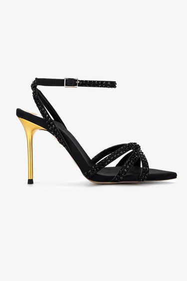  Valmenti Kadın Siyah Topuklu Ayakkabı