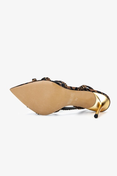  Valmenti Kadın Leopar Topuklu Ayakkabı