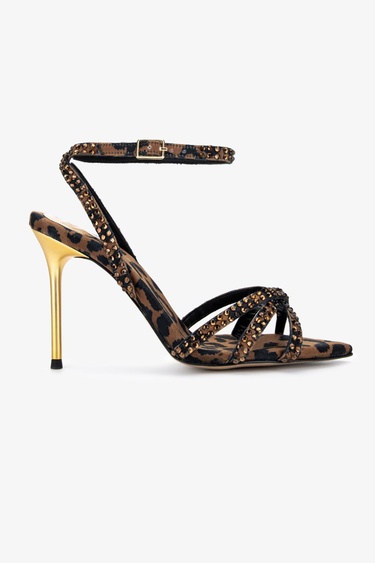  Valmenti Kadın Leopar Topuklu Ayakkabı