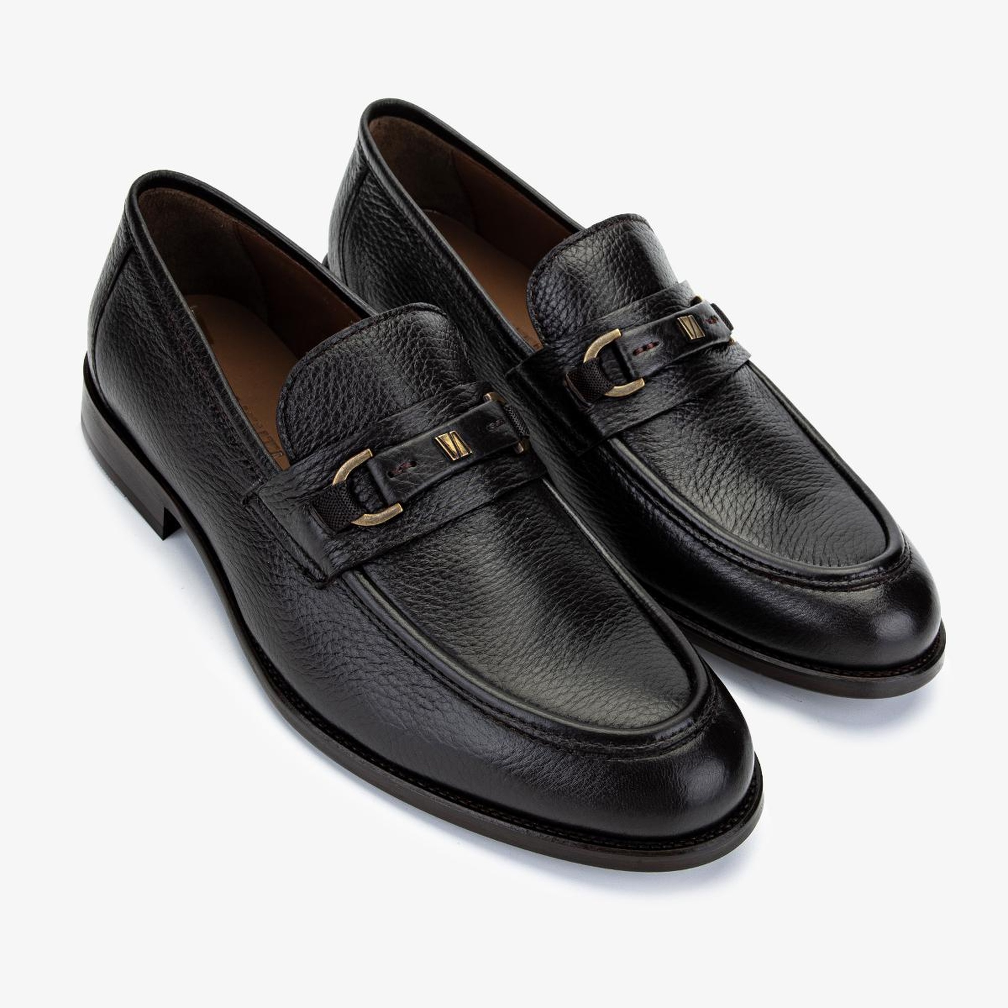 Valmenti Erkek Hakiki Deri Kahverengi Loafer Ayakkabı