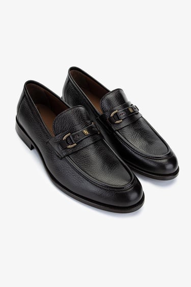  Valmenti Erkek Hakiki Deri Kahverengi Loafer Ayakkabı