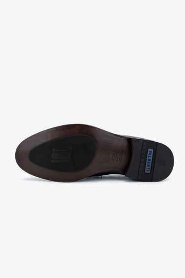  Valmenti Erkek Hakiki Deri Kahverengi Loafer Ayakkabı