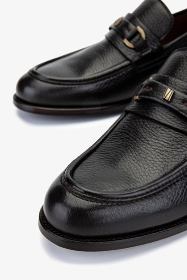  Valmenti Erkek Hakiki Deri Kahverengi Loafer Ayakkabı