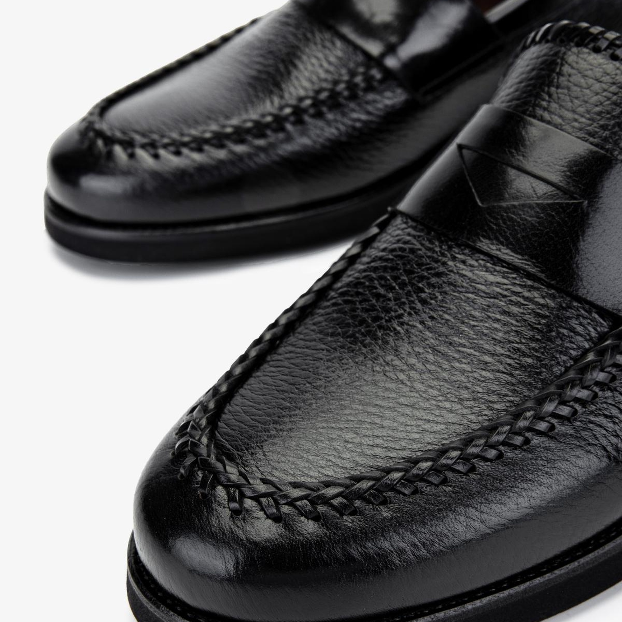 Valmenti Erkek Hakiki Deri Siyah Loafer Ayakkabı