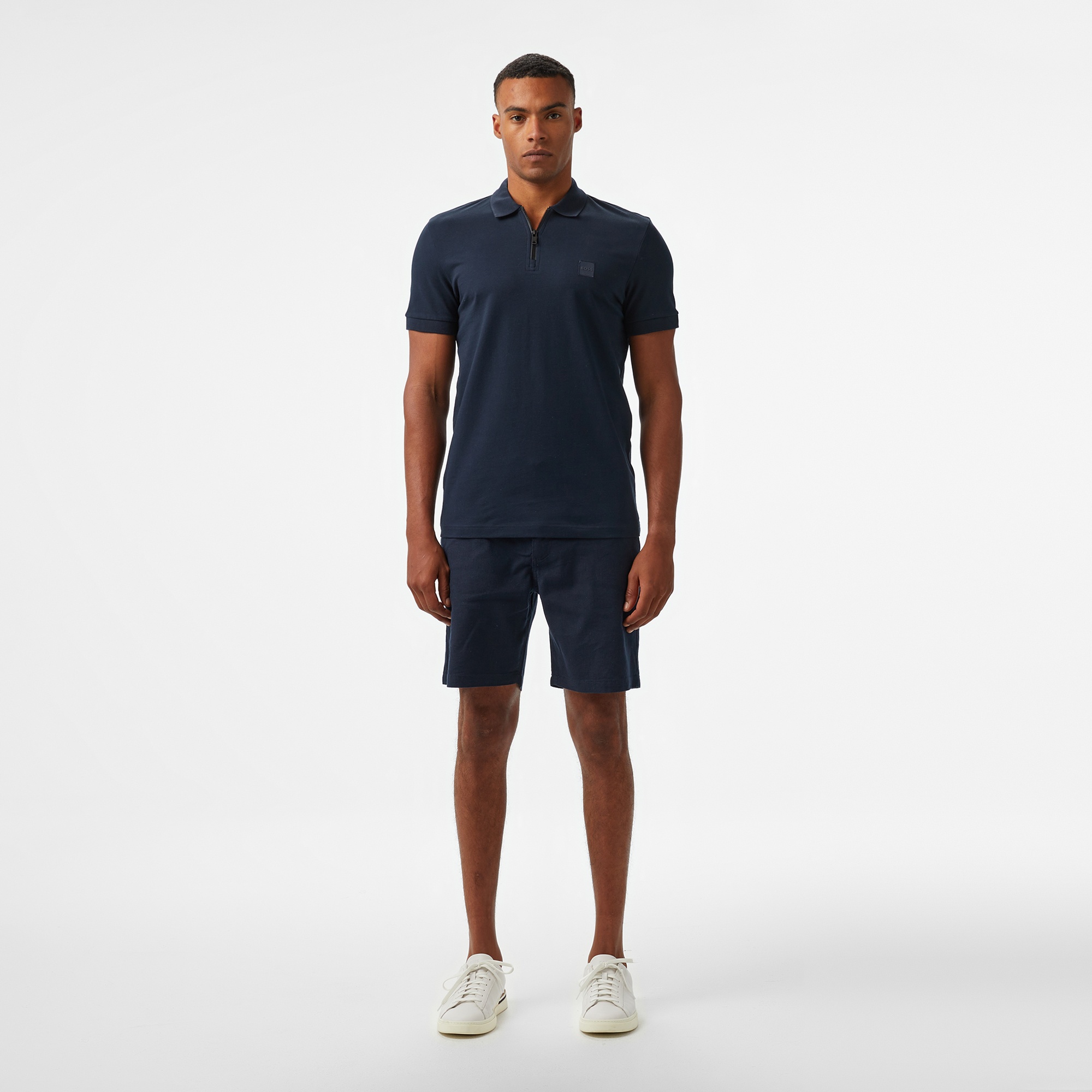 Boss Passerzip Erkek Koyu Mavi Polo