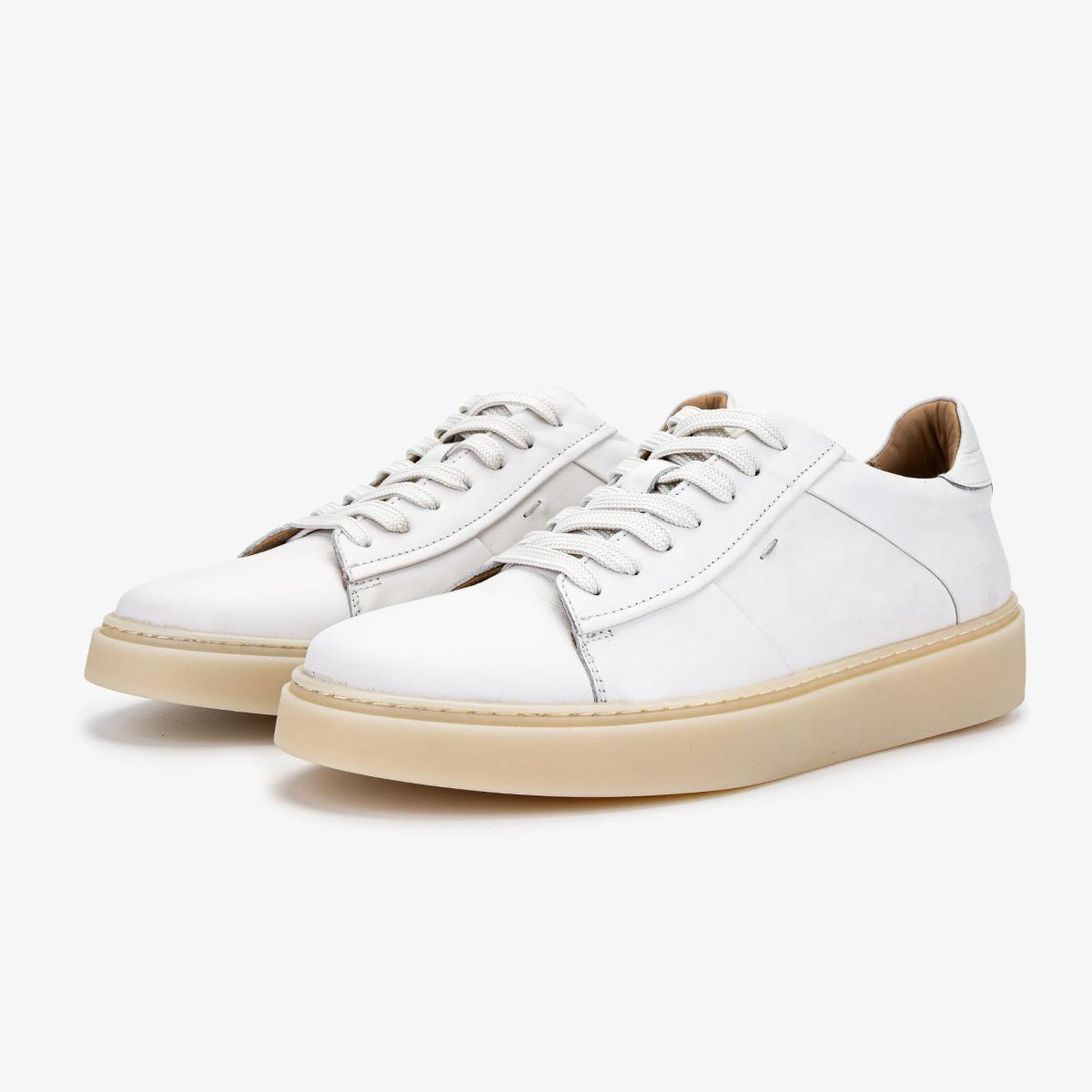 Valmenti Erkek Hakiki Deri Beyaz Sneakers & Spor Ayakkabı