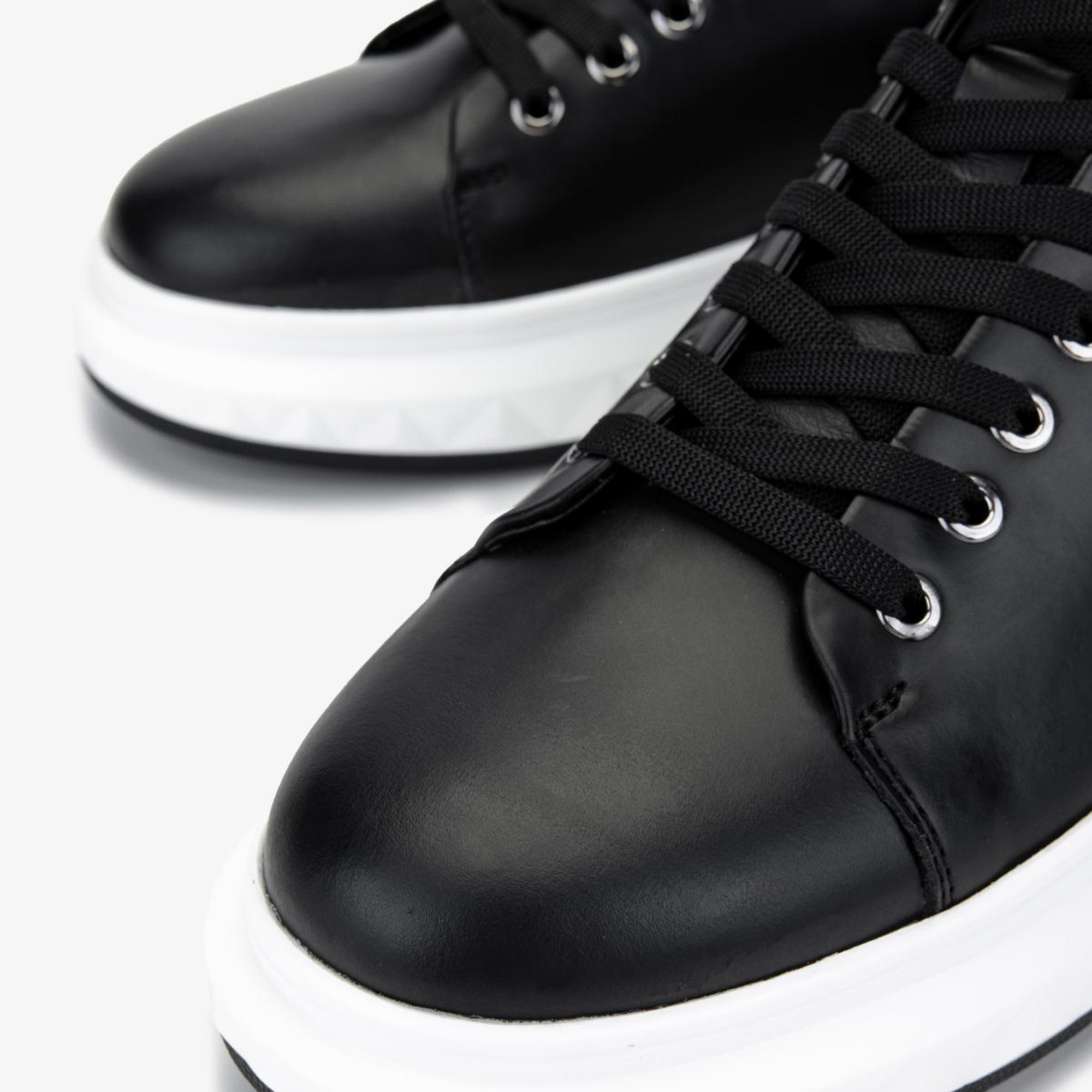 Valmenti Erkek Hakiki Deri Siyah Sneakers & Spor Ayakkabı