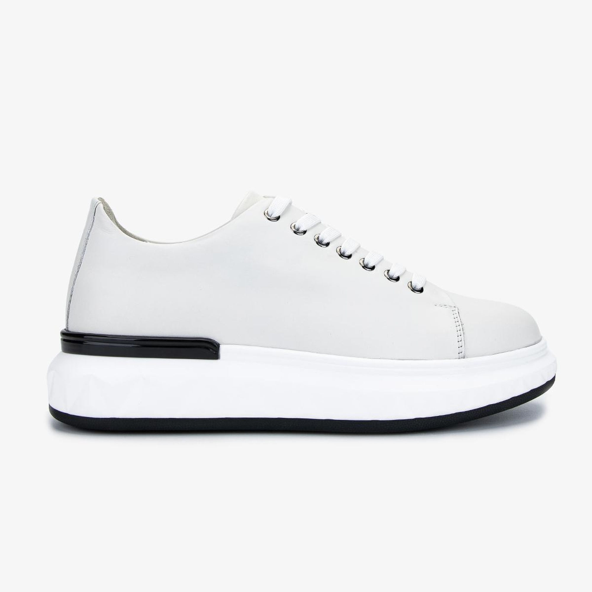 Valmenti Erkek Hakiki Deri Beyaz Sneakers & Spor Ayakkabı