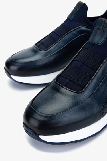  Valmenti Erkek Hakiki Deri Lacivert Sneakers & Spor Ayakkabı