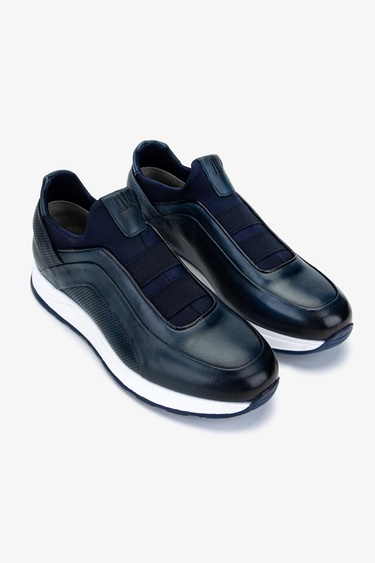  Valmenti Erkek Hakiki Deri Lacivert Sneakers & Spor Ayakkabı