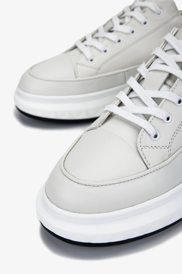  Valmenti Erkek Hakiki Deri Beyaz Casual Ayakkabı