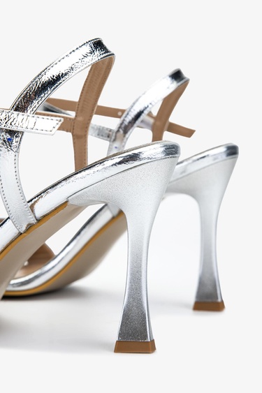  Valmenti Kadın Lame Topuklu Ayakkabı