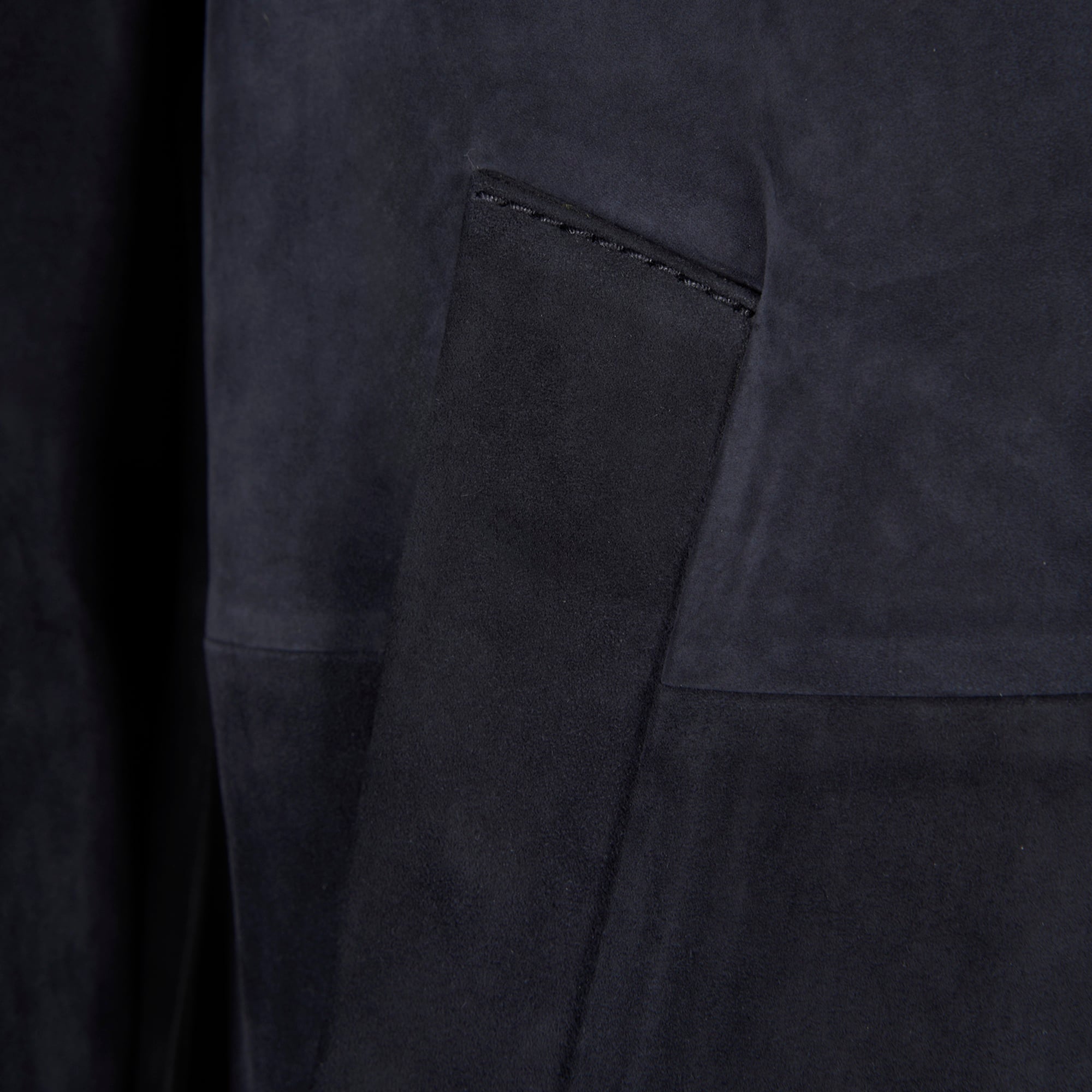 Erkek Lacivert Gömlek Yaka Süet Ceket