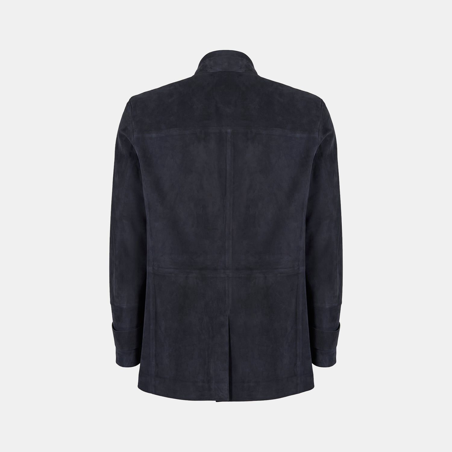  Erkek Lacivert Gömlek Yaka Süet Ceket
