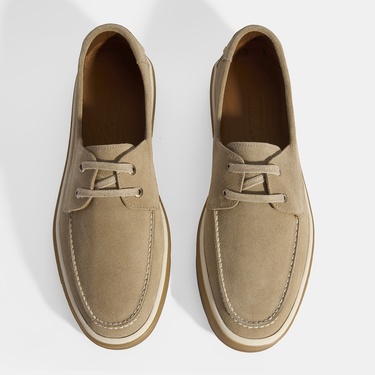  Erkek Vizon Bağcıklı Süet Günlük Ayakkabı