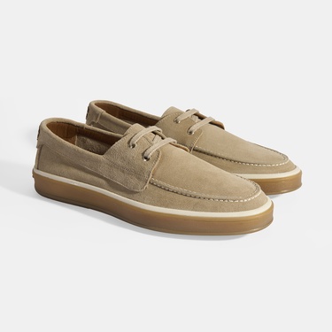  Erkek Vizon Bağcıklı Süet Günlük Ayakkabı