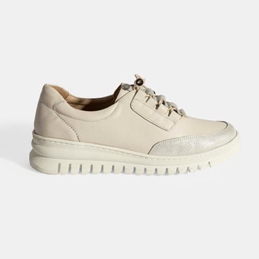  Kadın Beyaz DesaComfort Deri Bağcıklı Günlük Ayakkabı