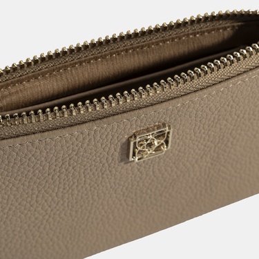  Kadın Vizon Fermuarlı Deri Cüzdan