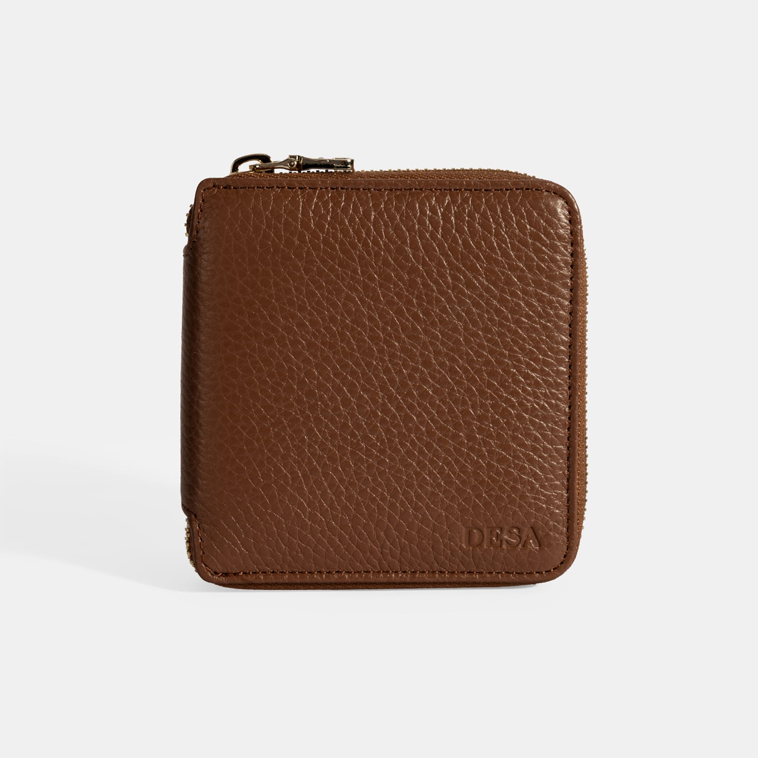  Kadın Kahve Fermuarlı Deri Cüzdan