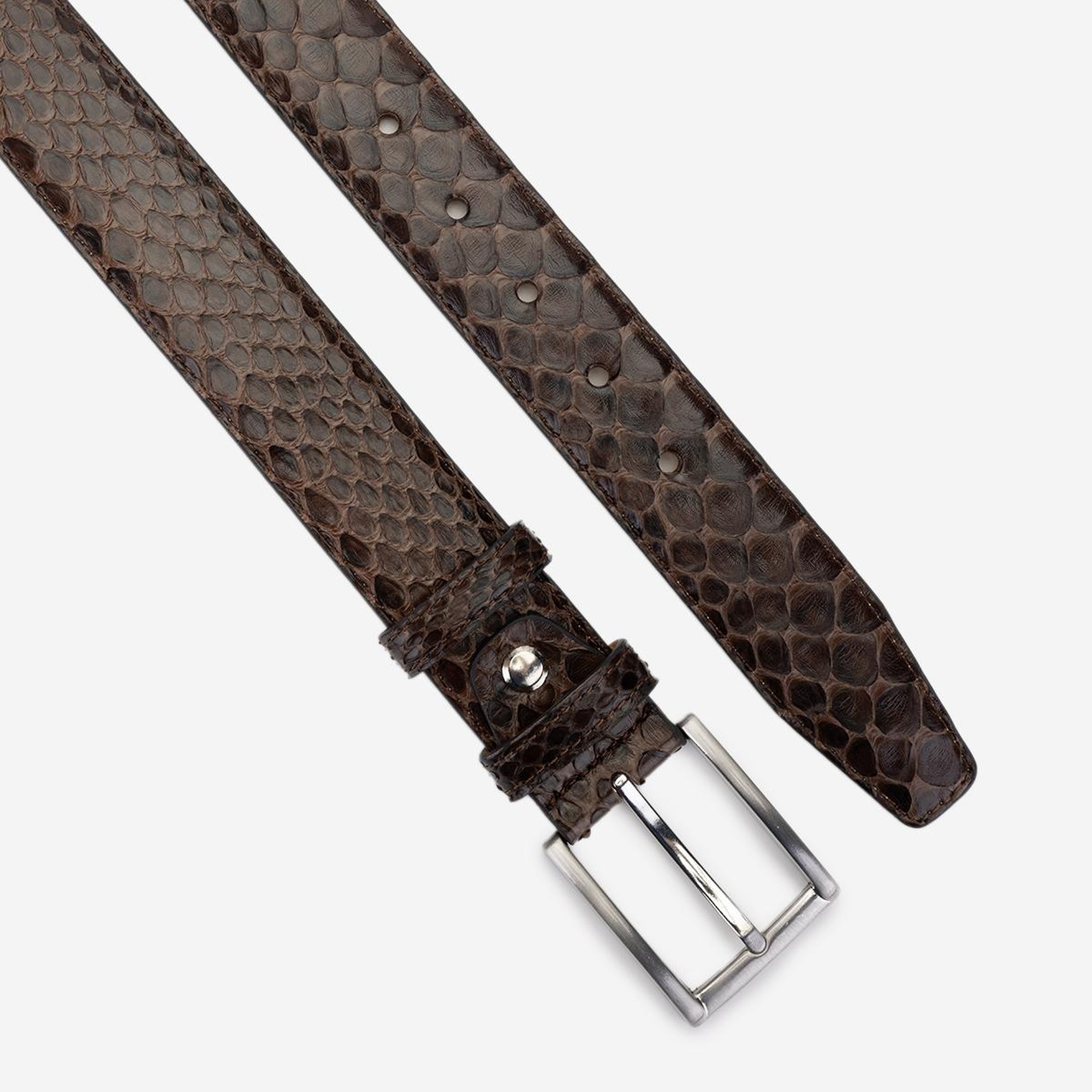 Valmenti Erkek Hakiki Deri Kahverengi Kemer