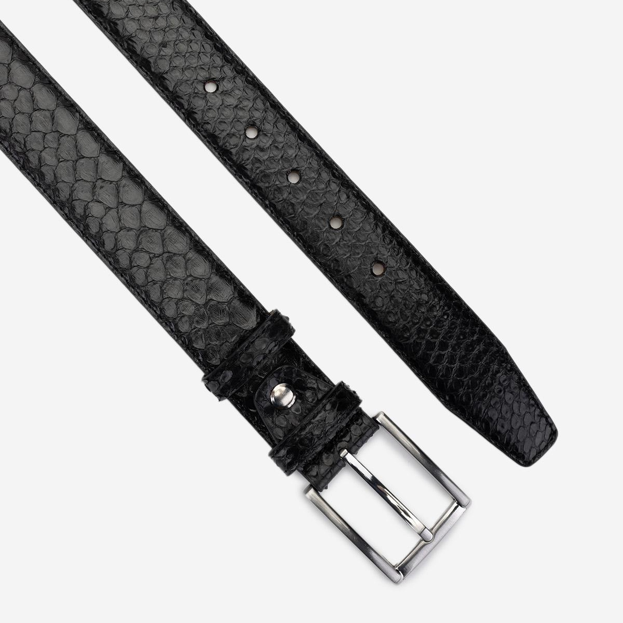 Valmenti Erkek Hakiki Deri Siyah Kemer