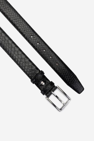  Valmenti Erkek Hakiki Deri Siyah Kemer