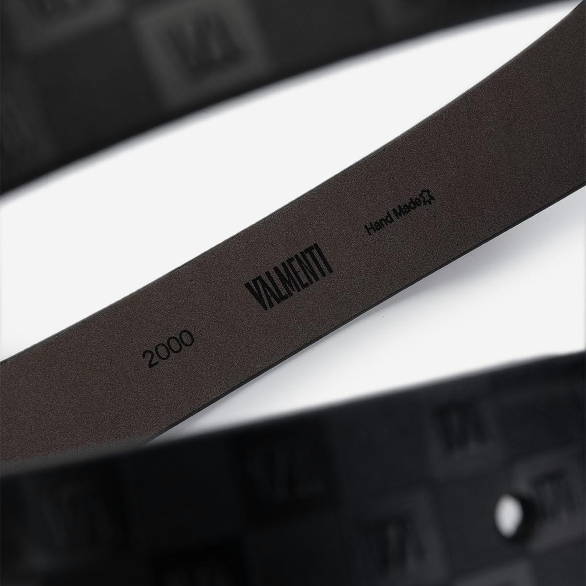 Valmenti Erkek Hakiki Deri Siyah Deri Spor Kemer