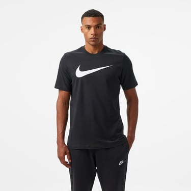  Nike Sportswear Icon Swoosh Erkek Siyah T-Shirt