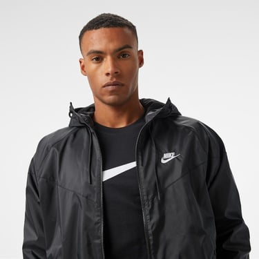  Nike Sportswear Heritage Essentials Windrunner Erkek Siyah Ceket