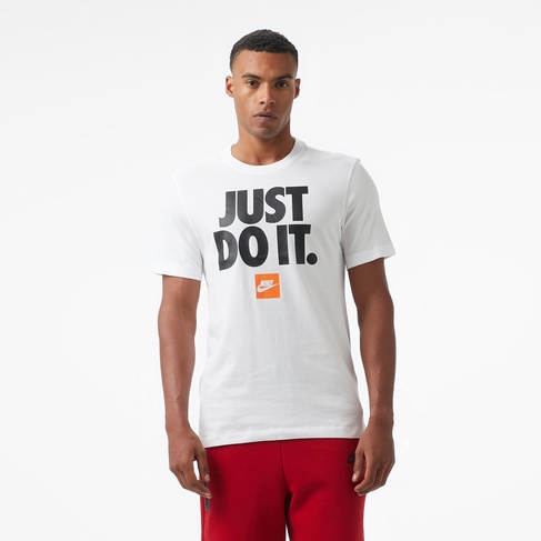  Nike Sporstwear Verbiage Erkek Beyaz T-Shirt
