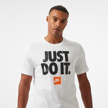  Nike Sporstwear Verbiage Erkek Beyaz T-Shirt