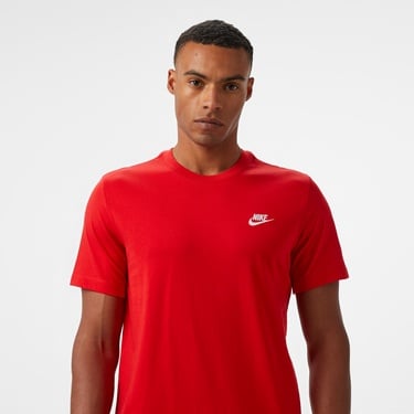  Nike Nsw Club Erkek Kırmızı T-Shirt