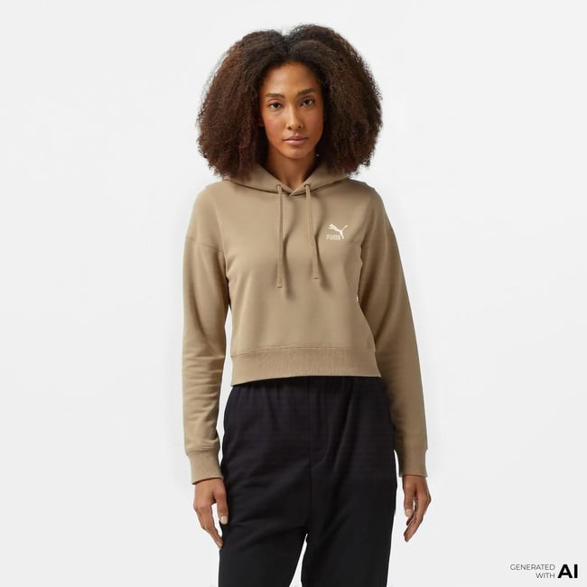  Puma Better Classıcs Hoodie Kadın Haki Hoodie