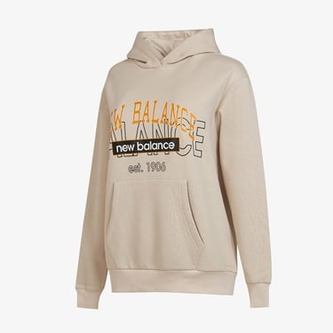  New Balance UNH3406 Unisex Bej Sweatshirt