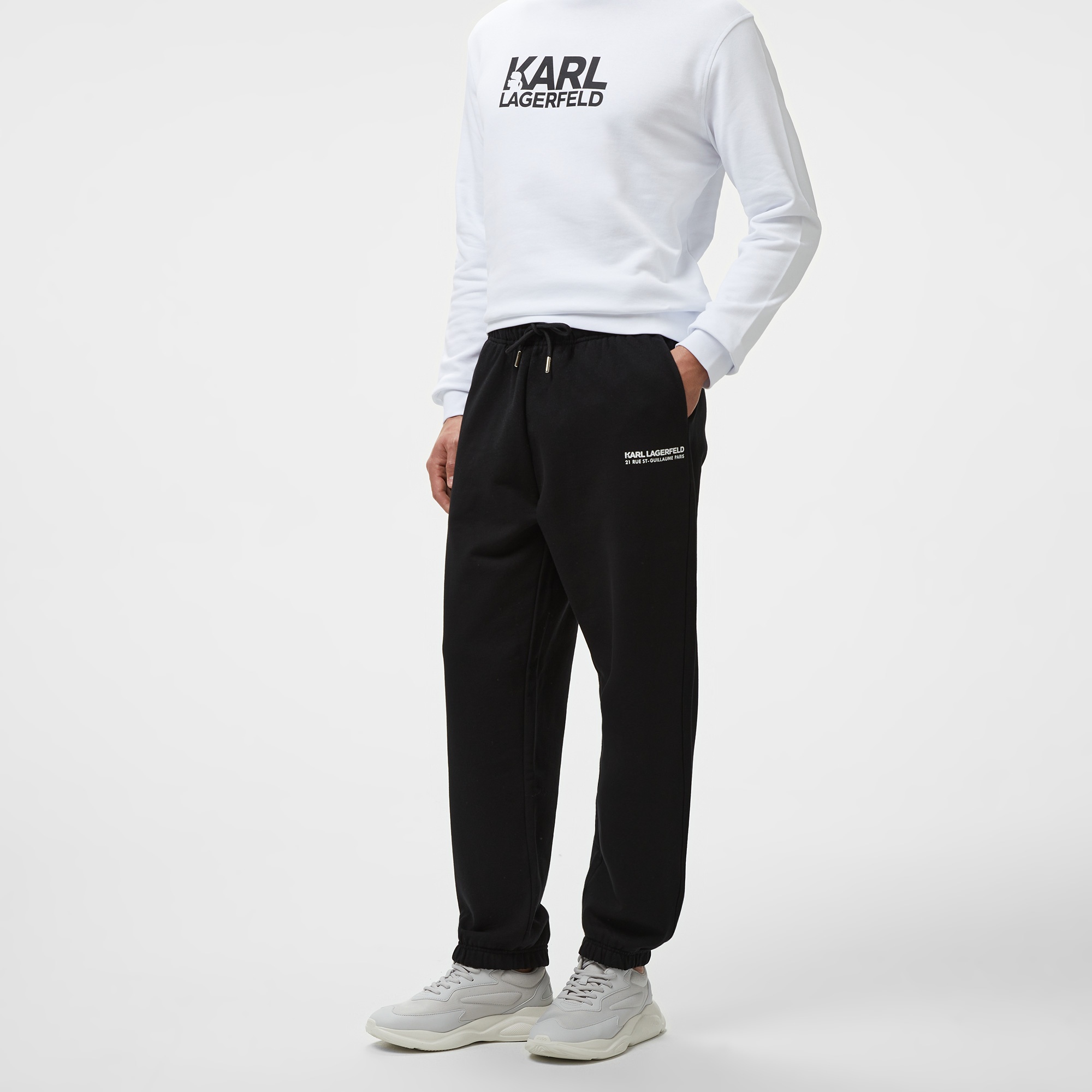 Karl Lagerfeld Erkek Siyah Eşofman Altı