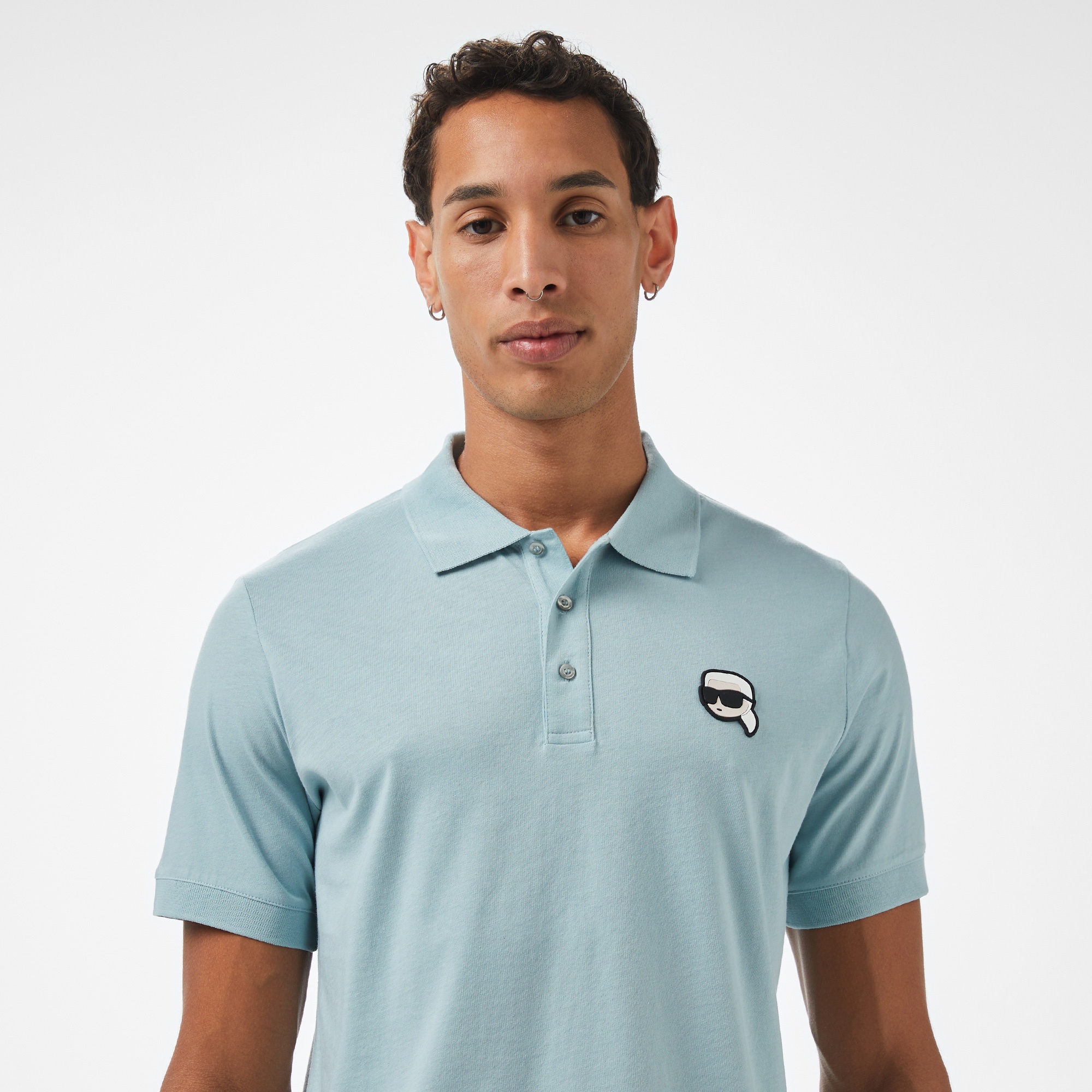 Karl Lagerfeld Erkek Mavi Polo