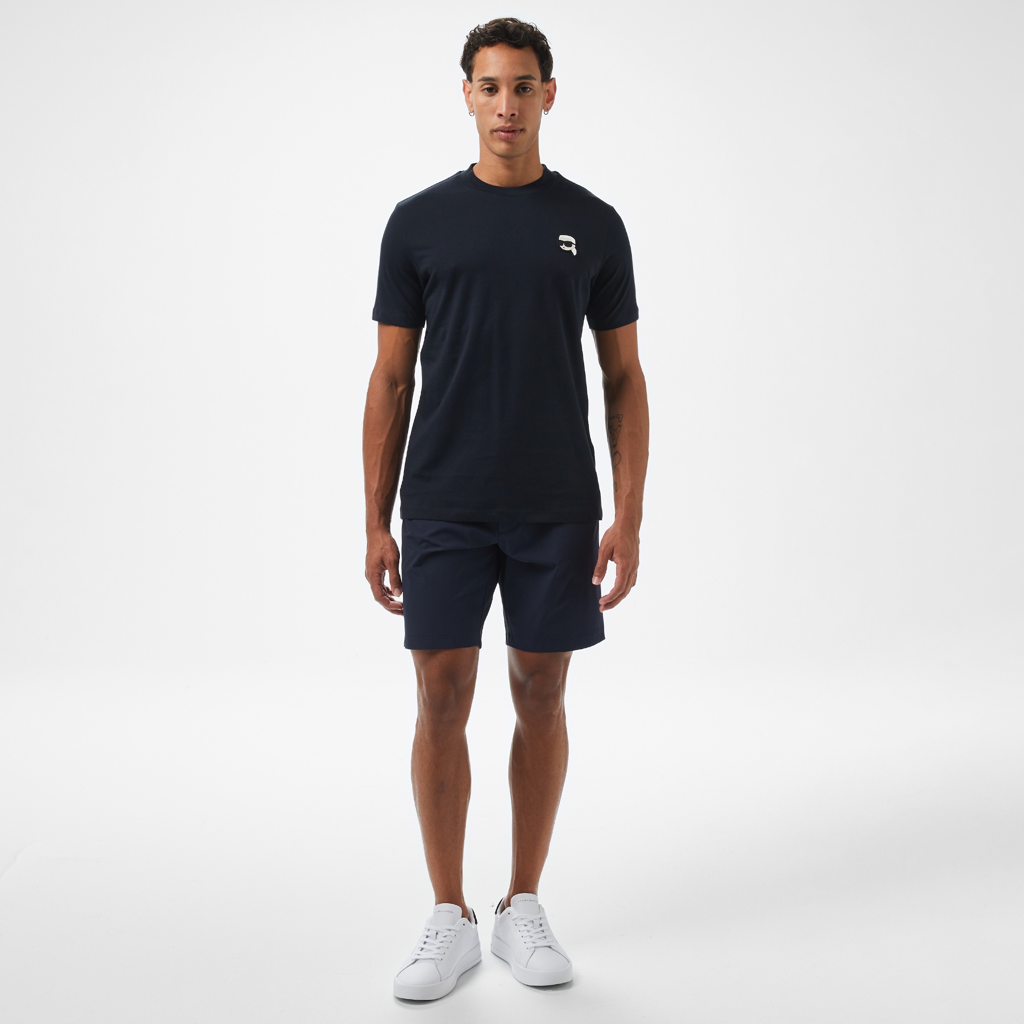 Karl Lagerfeld Erkek Mavi T-Shirt