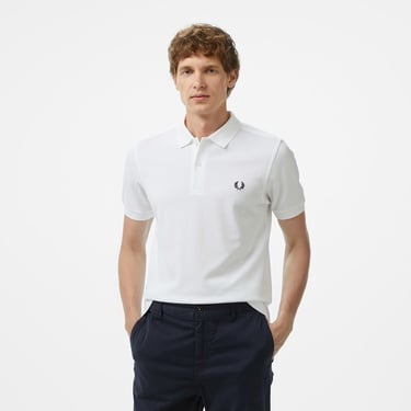  Fred Perry  Erkek Beyaz T-Shirt