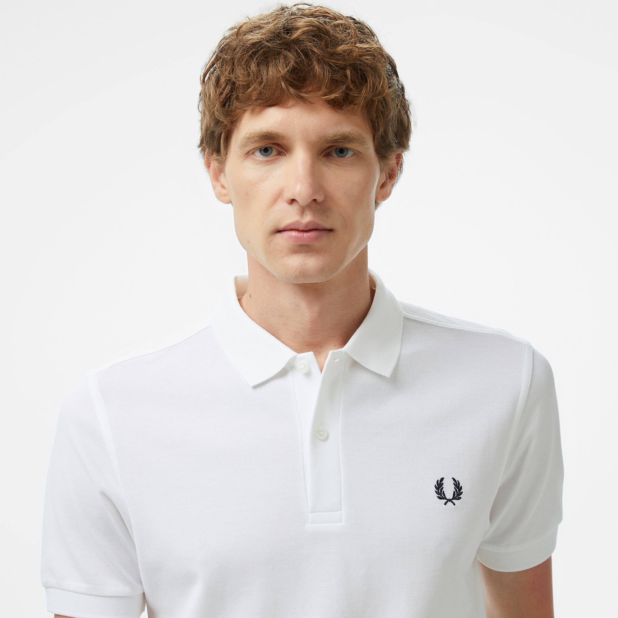 Fred Perry  Erkek Beyaz T-Shirt