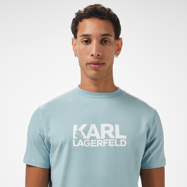  Karl Lagerfeld Erkek Mavi T-Shirt