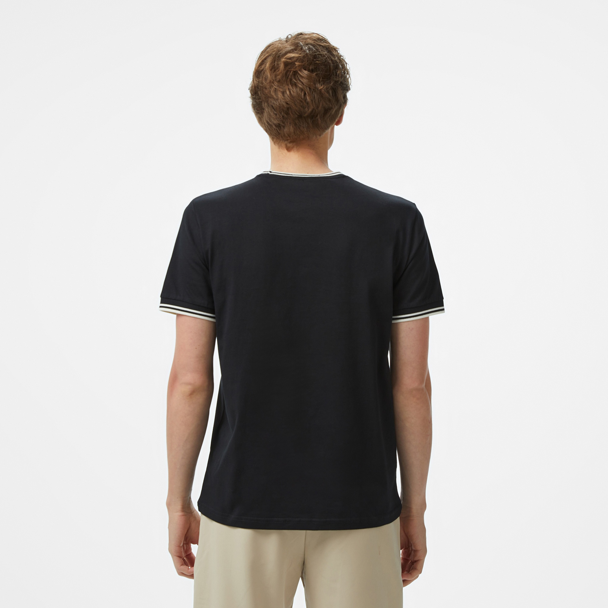 Fred Perry Twin Tipped Erkek Siyah T-Shirt