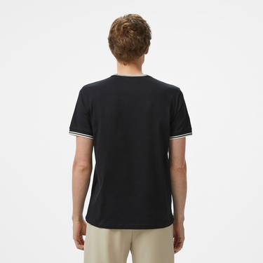  Fred Perry Twin Tipped Erkek Siyah T-Shirt