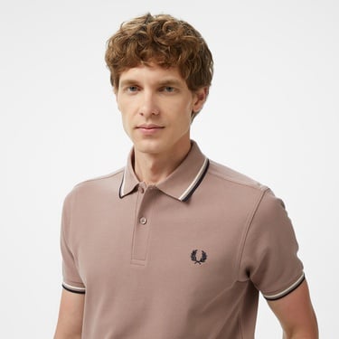  Fred Perry Twin Tipped Erkek Pembe T-Shirt