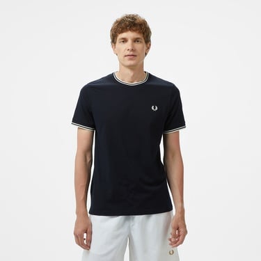  Fred Perry Twin Tipped Erkek Lacivert T-Shirt
