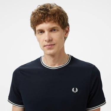  Fred Perry Twin Tipped Erkek Lacivert T-Shirt