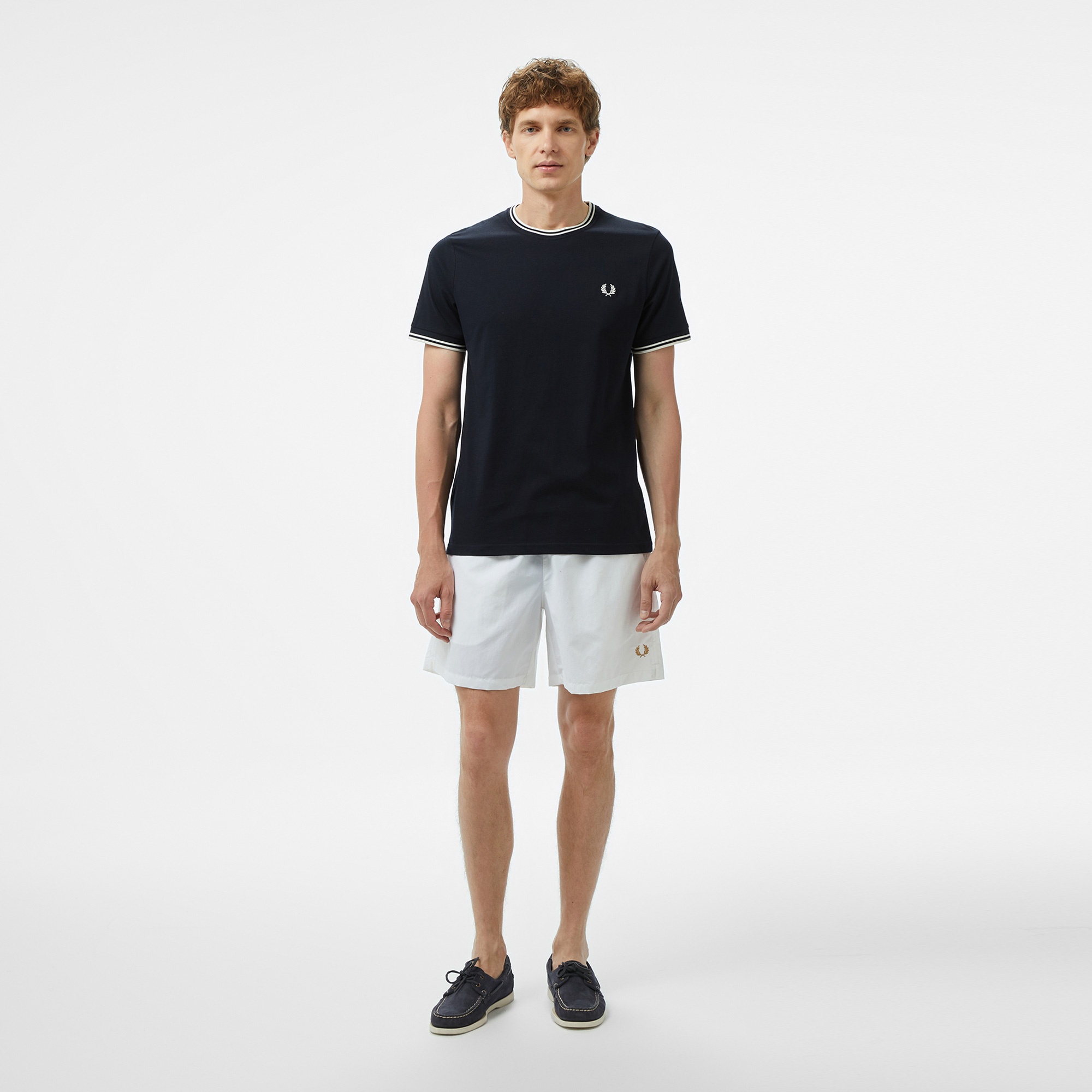 Fred Perry Twin Tipped Erkek Lacivert T-Shirt